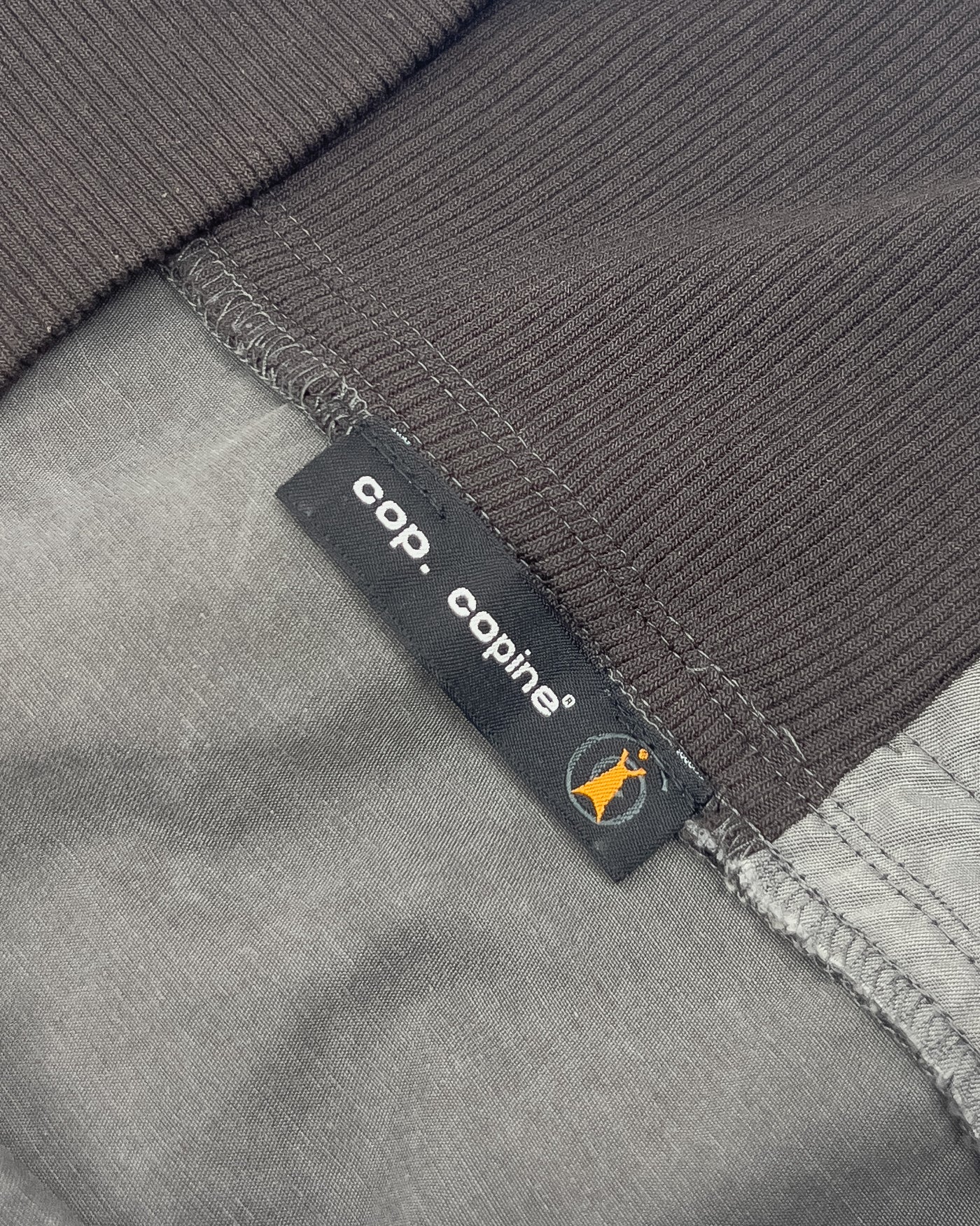 Late 90's Cop Copine Asymmetrical Skirt with Split-Front in Grey -S