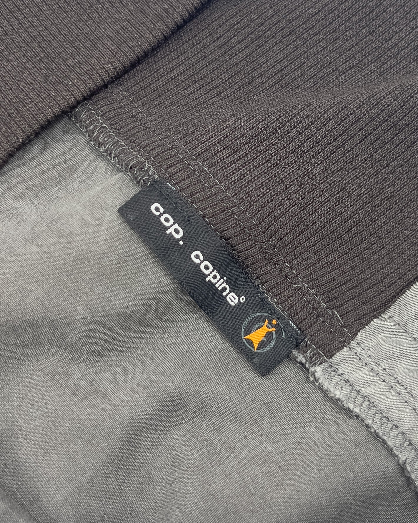 Late 90's Cop Copine Asymmetrical Skirt with Split-Front in Grey -S