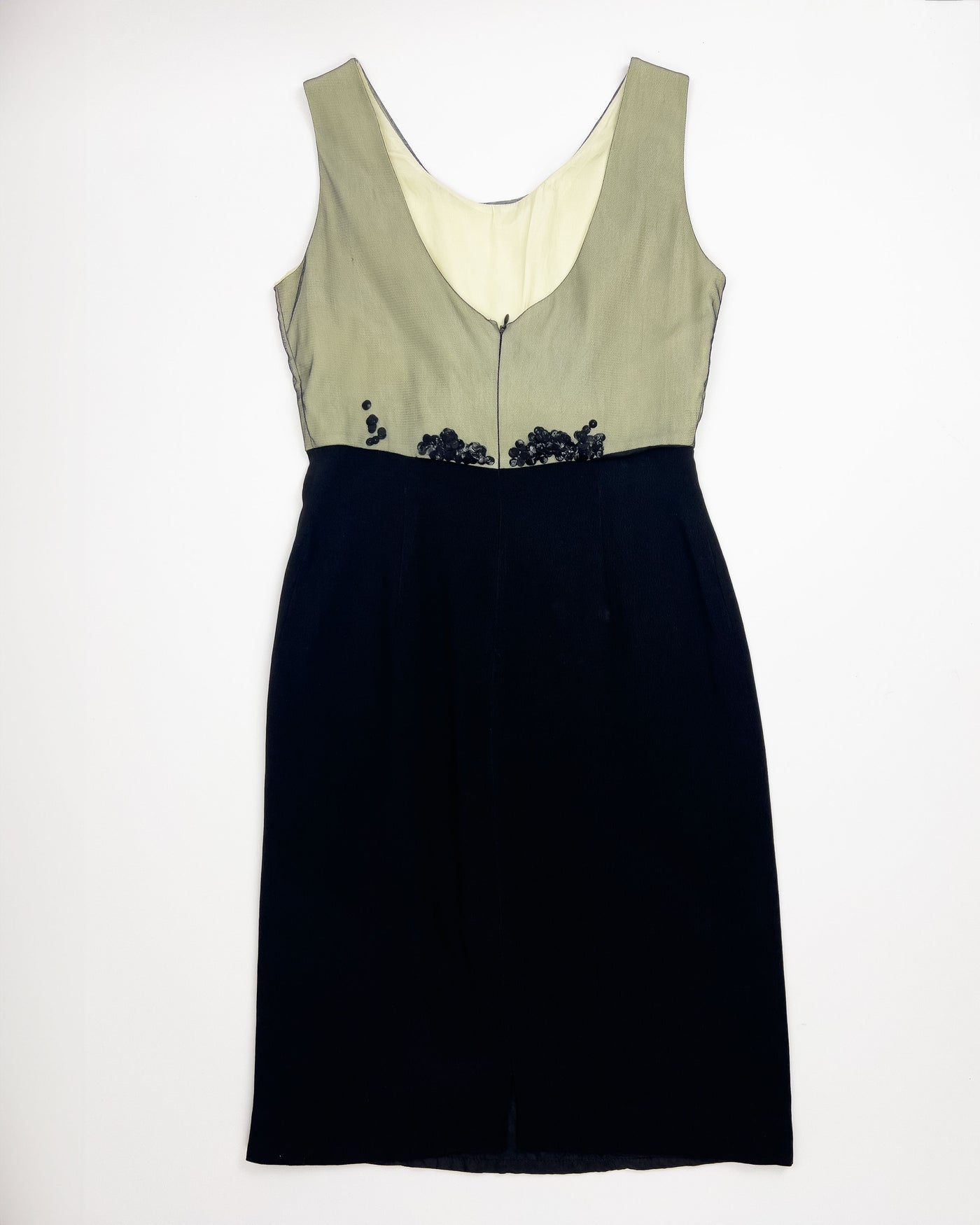 90's Moschino Cheap & Chic Floating Sequin Dress with Bow Detail - M