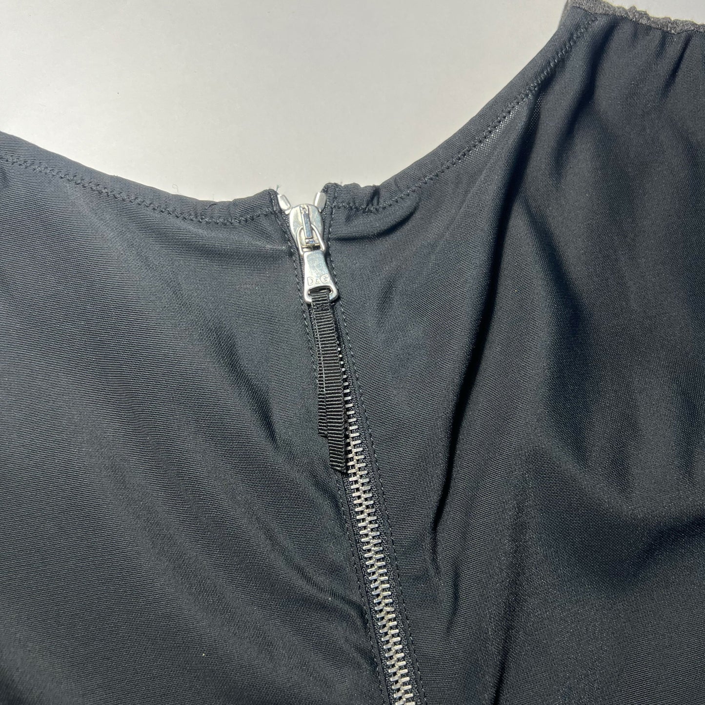 00's Dolce & Gabanna Drape Tank Top in Grey - M