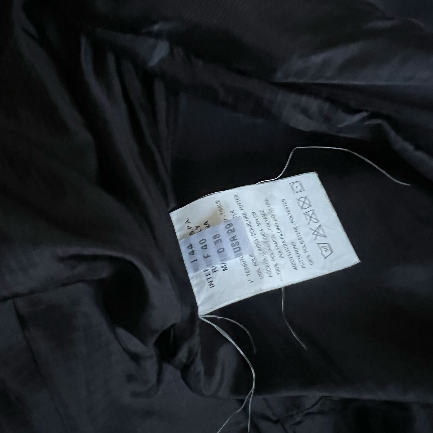 Vintage Marithé + François Girbaud Coat with Bubble Skirt & Belt in Black - M