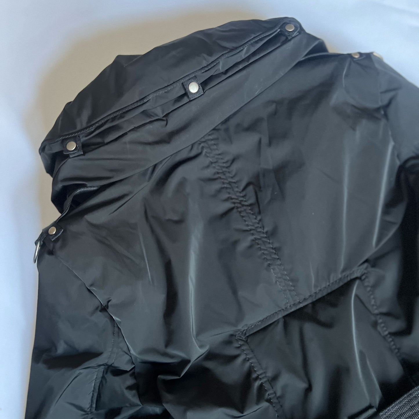 Vintage Marithé + François Girbaud Coat with Bubble Skirt & Belt in Black - M