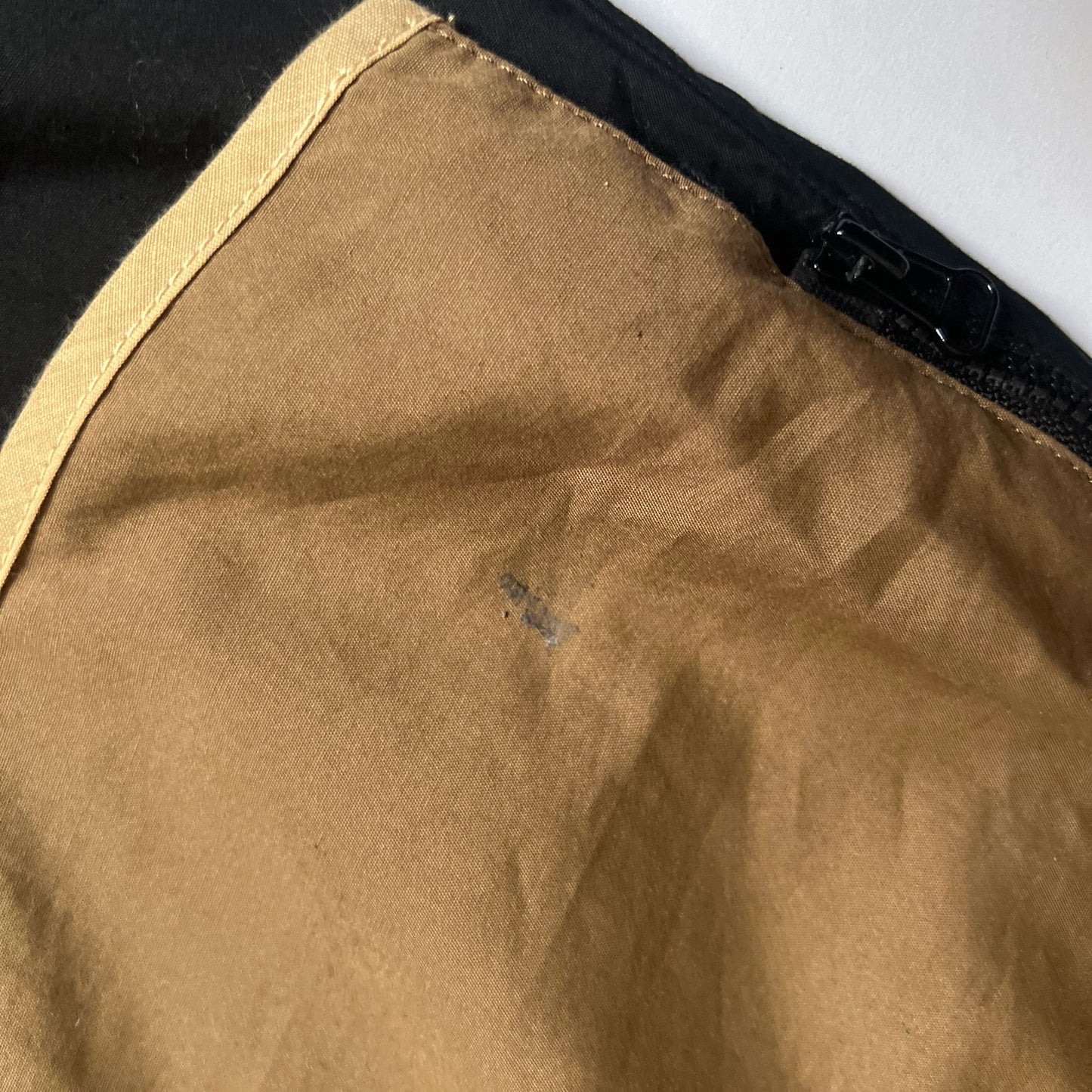 00's Cop Copine Printed Trousers with Wrap Skirt in Black & Camel - S