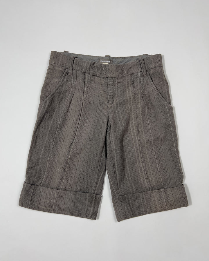 00's Diesel Tailored Bermuda Shorts in Grey - W28