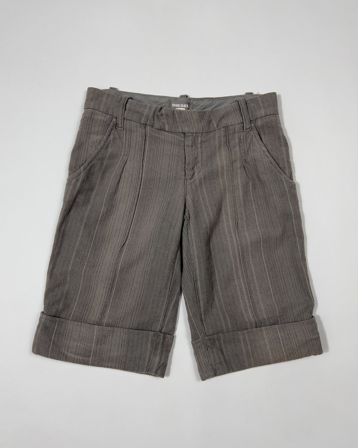 00's Diesel Tailored Bermuda Shorts in Grey - W28