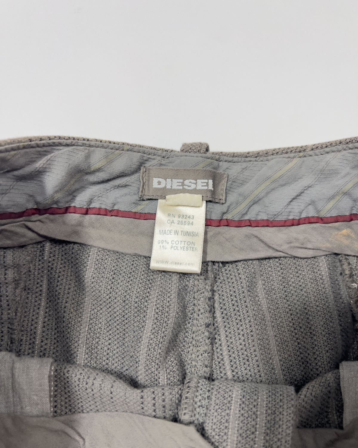 00's Diesel Tailored Bermuda Shorts in Grey - W28