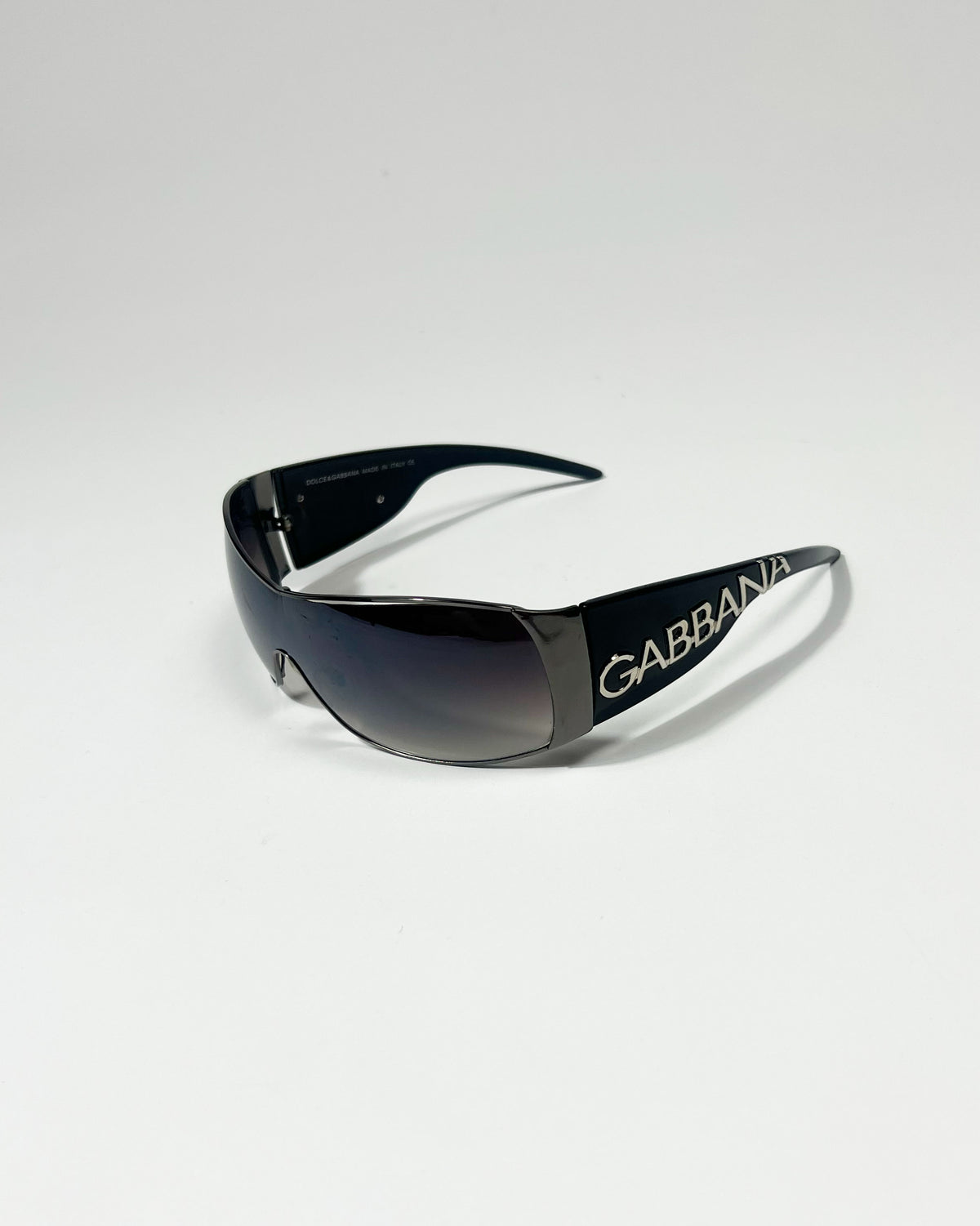 2014 Dolce & Gabbana wrap-around sunglasses in Black