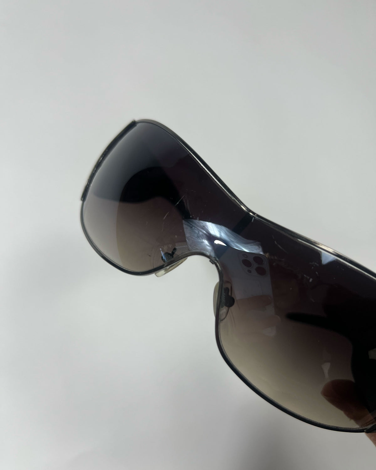 2014 Dolce & Gabbana wrap-around sunglasses in Black