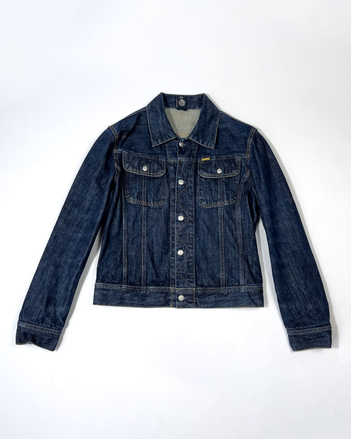 00's Diesel Denim Jacket in Indigo Blue - S