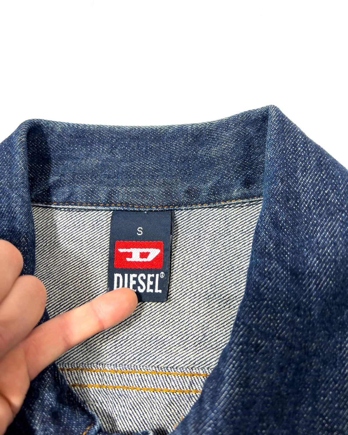 00's Diesel Denim Jacket in Indigo Blue - S
