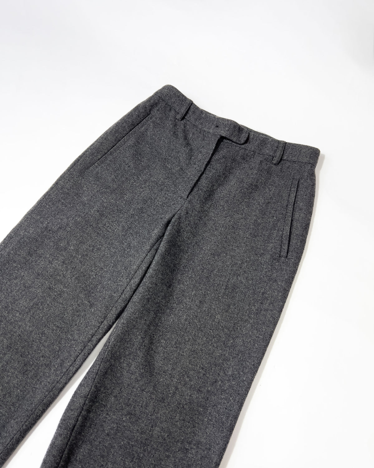 90's Prada Cigarrete Trousers with Velcro Leg Hem - W24"