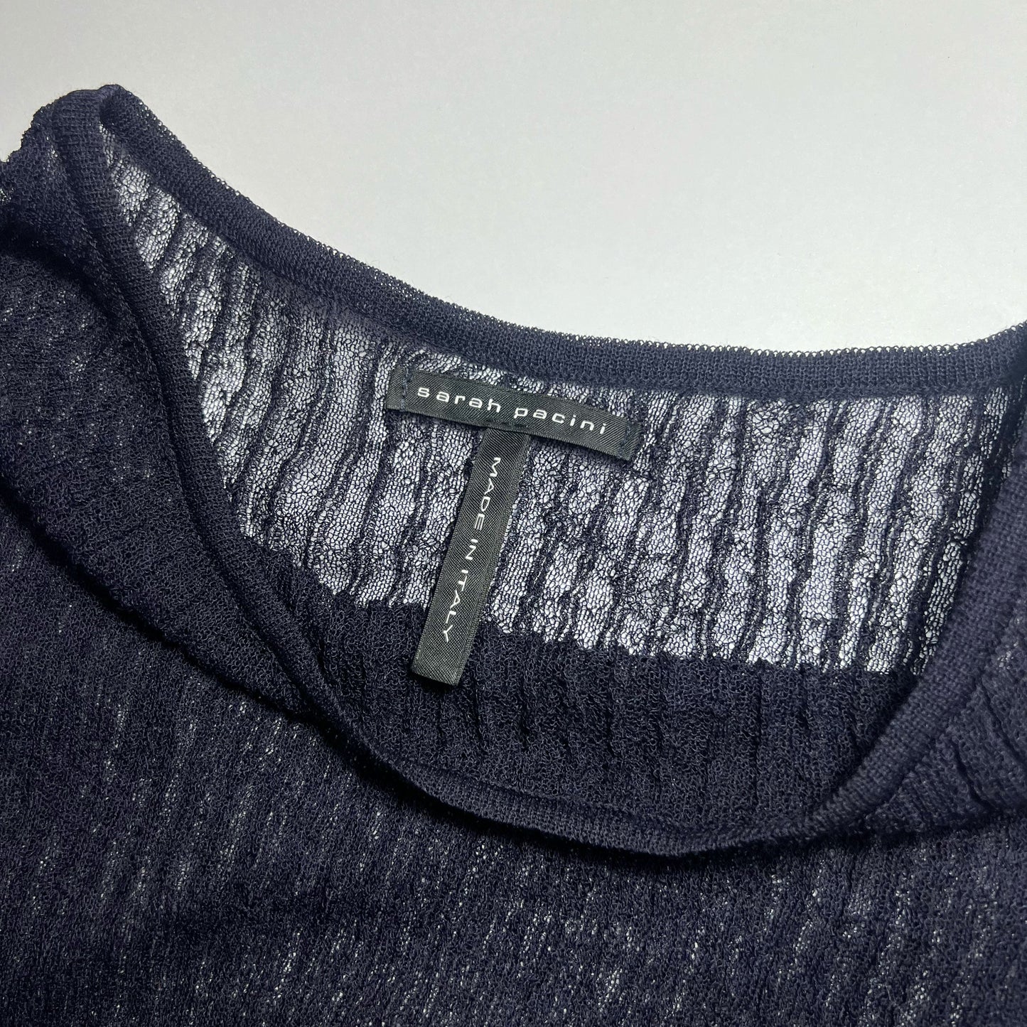 Sarah Pacini Mohair Tunic in Navy - S/M 