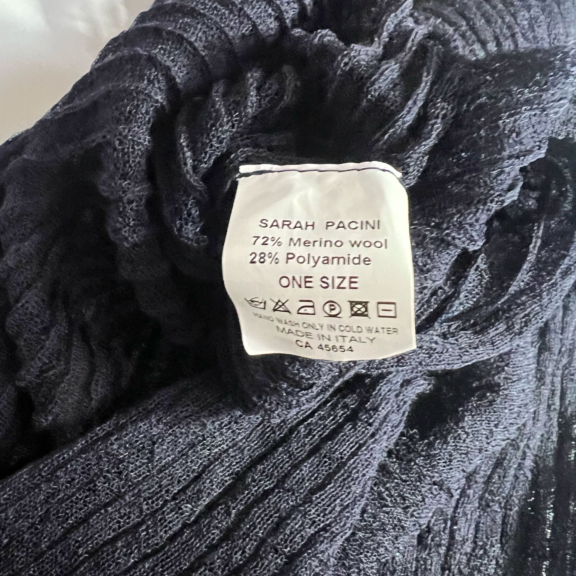 Sarah Pacini Mohair Tunic in Navy - S/M 