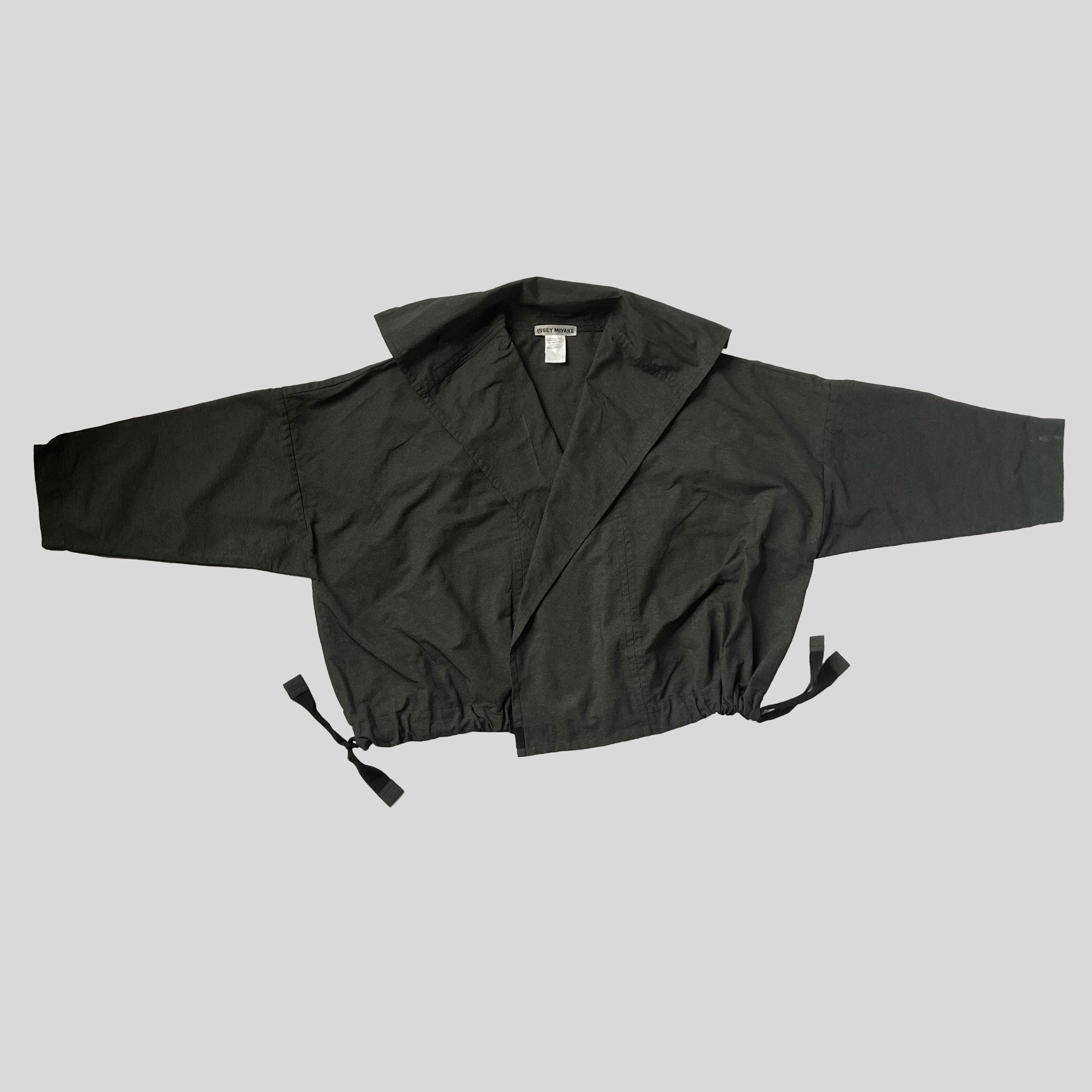 Vintage Issey Miyake Jacket with Drawstring Waist - Size 2