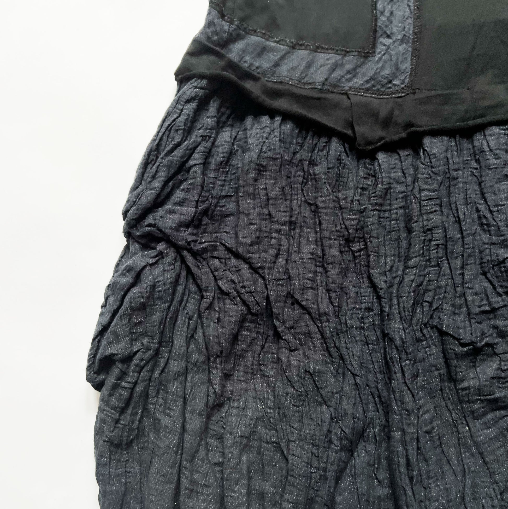 Vintage Marithe Francois Girbaud Tank Dress with Bubble Hem in Navy - S 