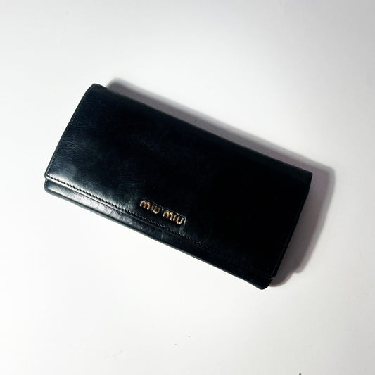 Vintage Miu Miu Patent Leather Long Wallet 