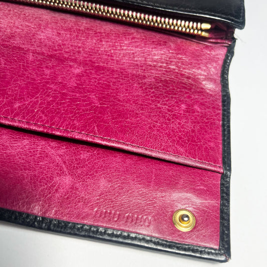 Vintage Miu Miu Patent Leather Long Wallet 