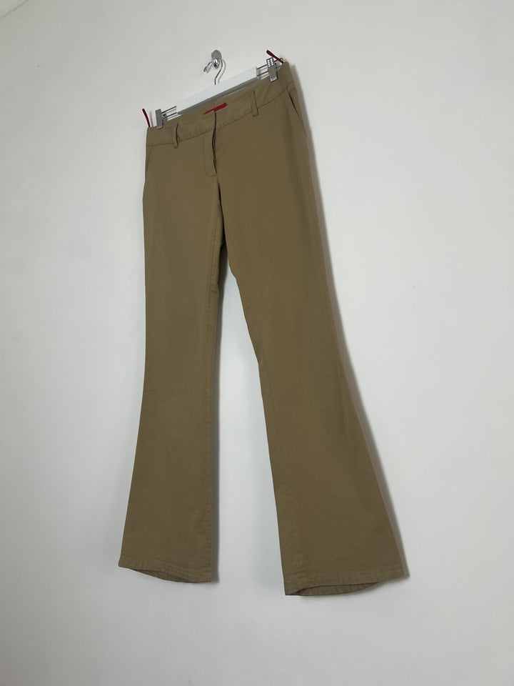 00's Prada Sport Low Rise Trousers in Tan - W32