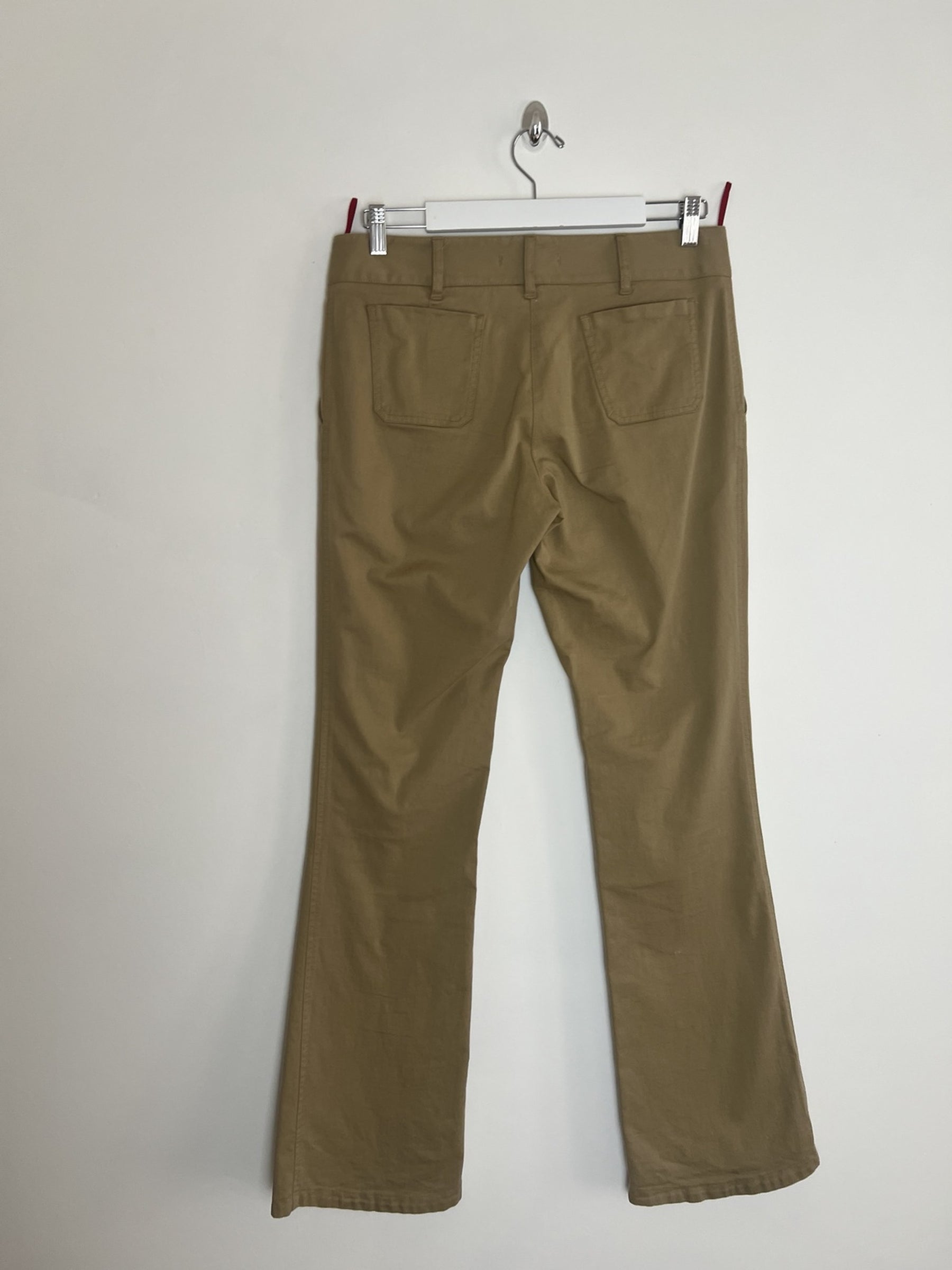 00's Prada Sport Low Rise Trousers in Tan - W32
