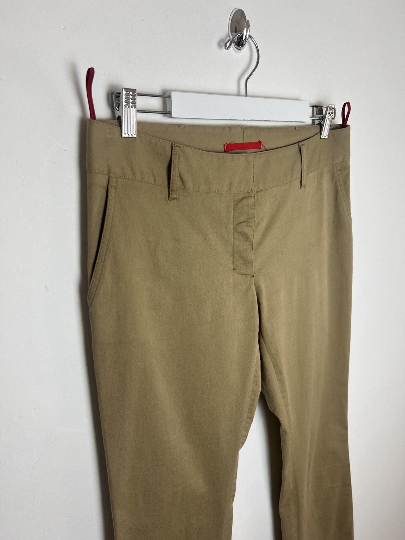 00's Prada Sport Low Rise Trousers in Tan - W32
