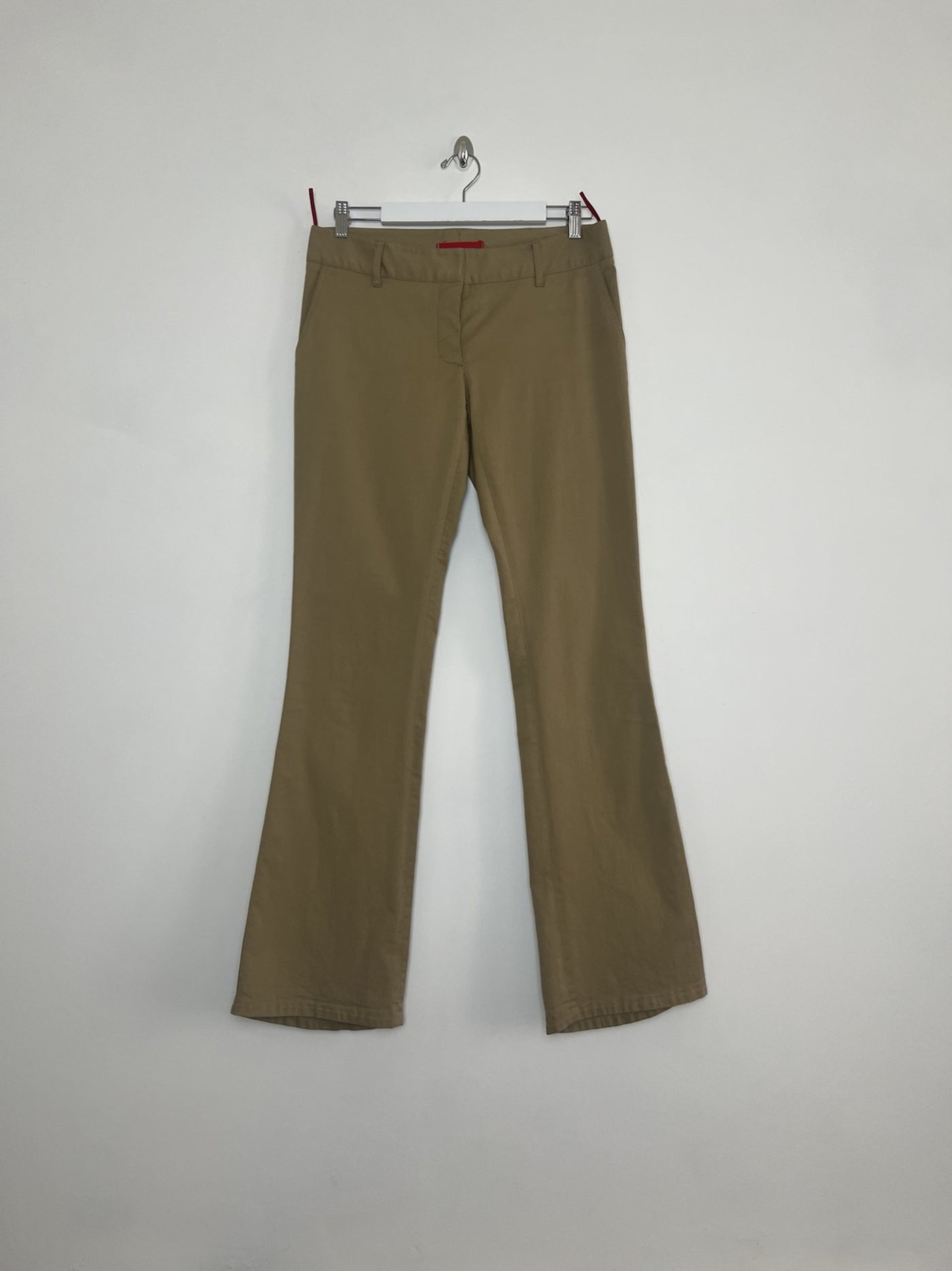 00's Prada Sport Low Rise Trousers in Tan - W32