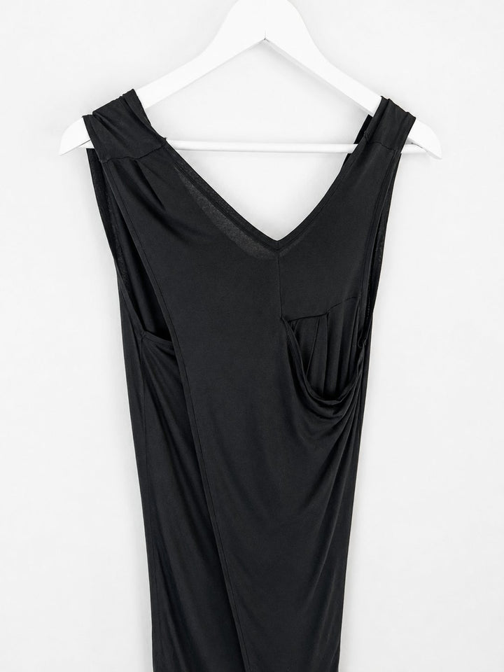 All Saints Draped Mini Dress in Black - S