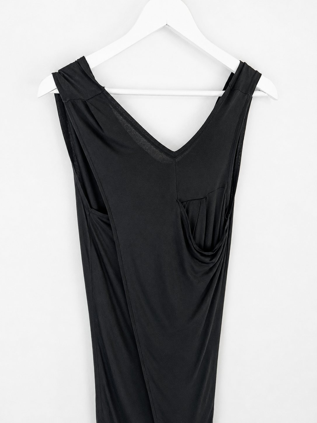 All Saints Draped Mini Dress in Black - S