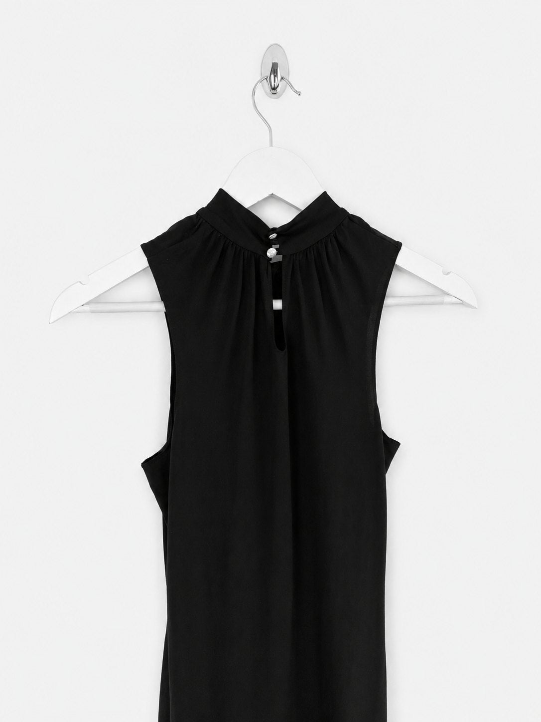 00's Versace Jeans Couture Black Dress with Keyhole Neckline