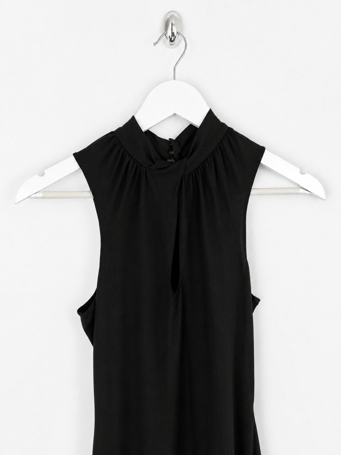 00's Versace Jeans Couture Black Dress with Keyhole Neckline