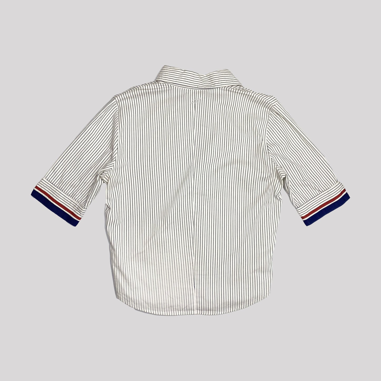 00's Blugirl Blumarine Shirt in Navy Pinstripe - M