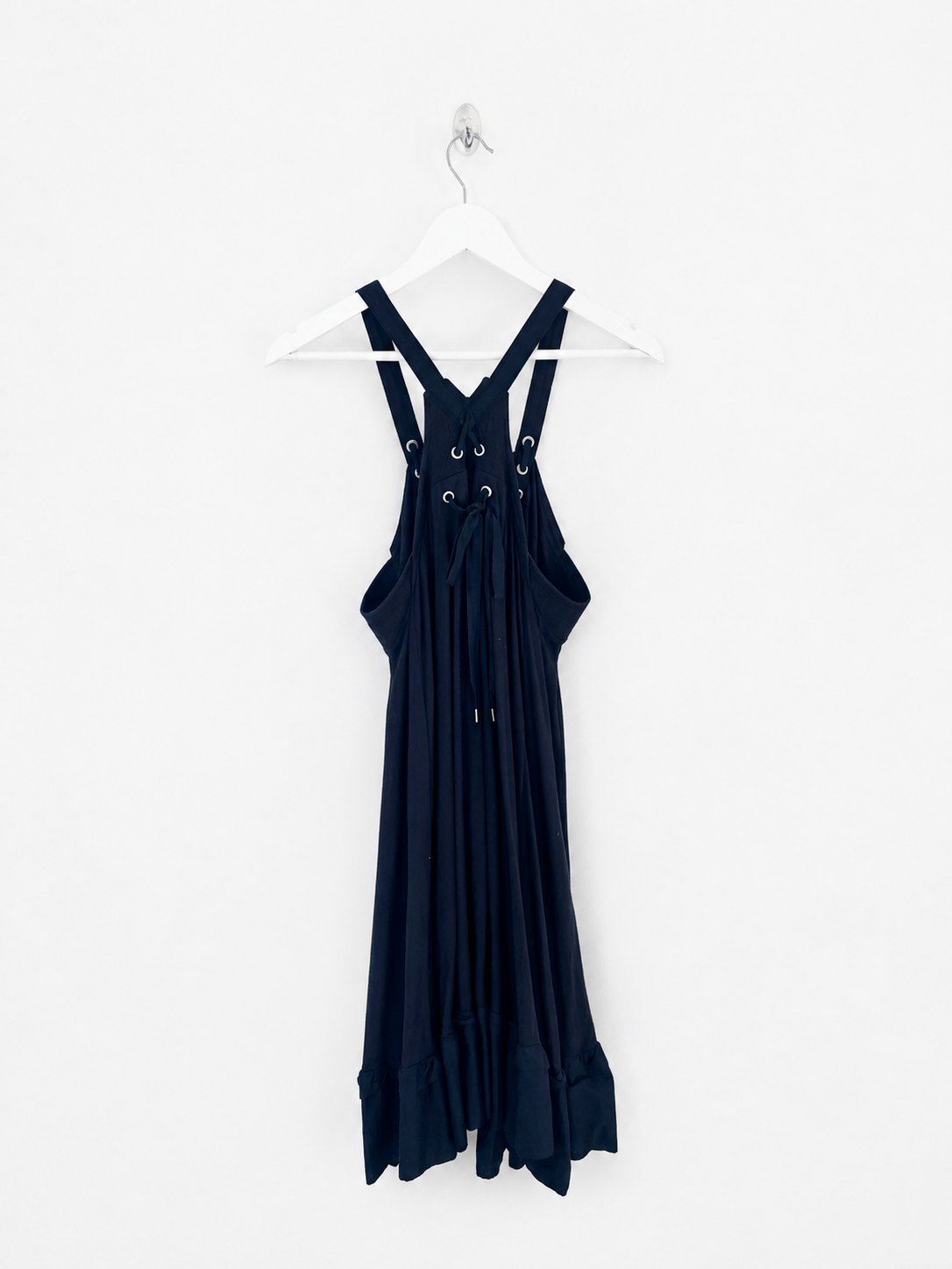 00’s Marithe Francois Girbuad Trapeze Dress with pockets in Navy - M