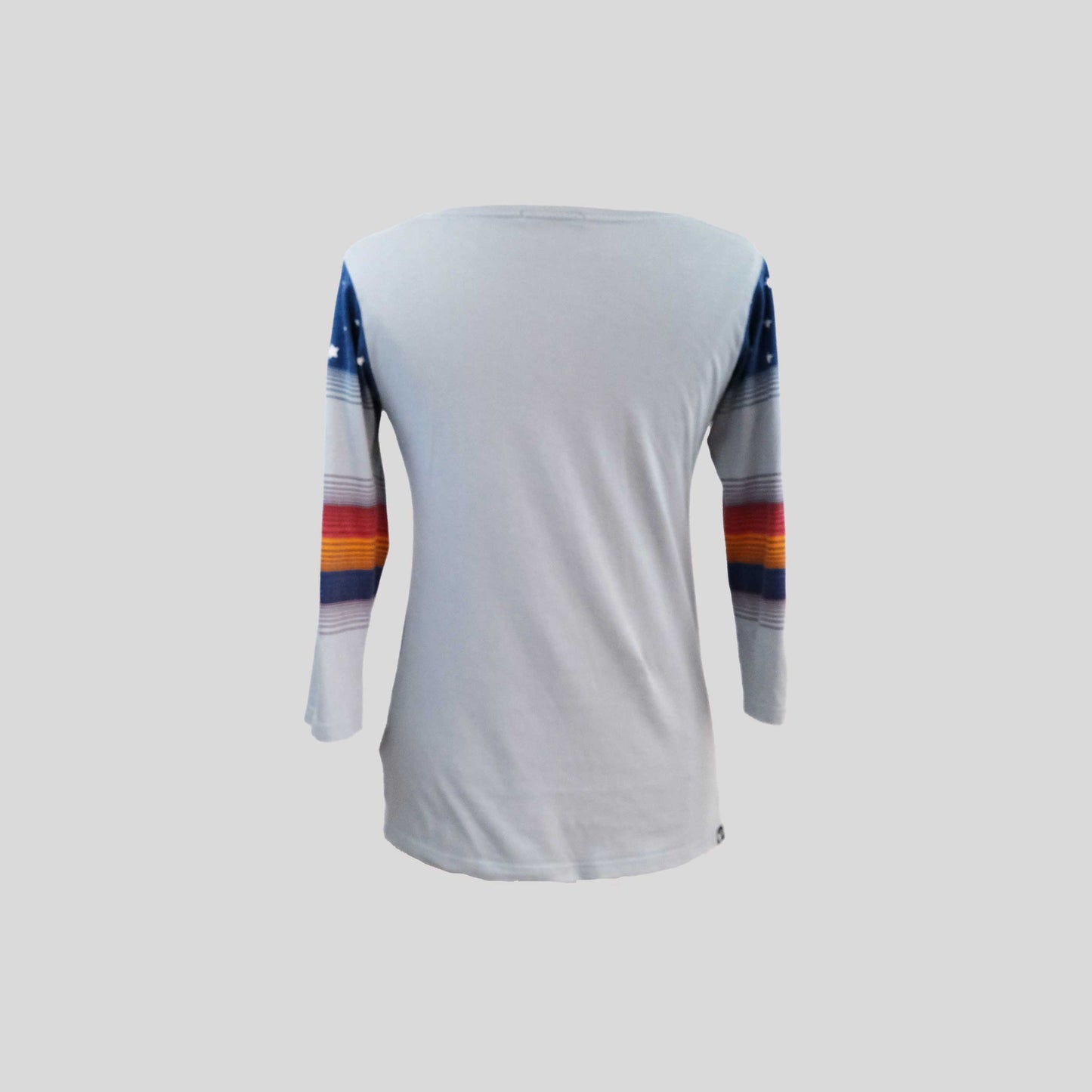00's Hysteric Glamour Striped Girl Print Tee in Blue / Orange - S/M/L