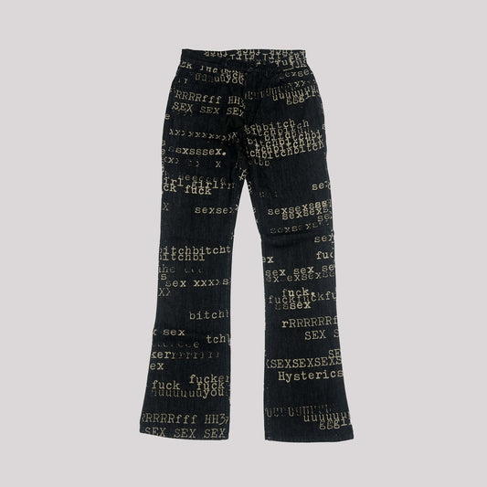 SS 1999 Hysteric Glamour Sex Typewriter Jeans - w26"
