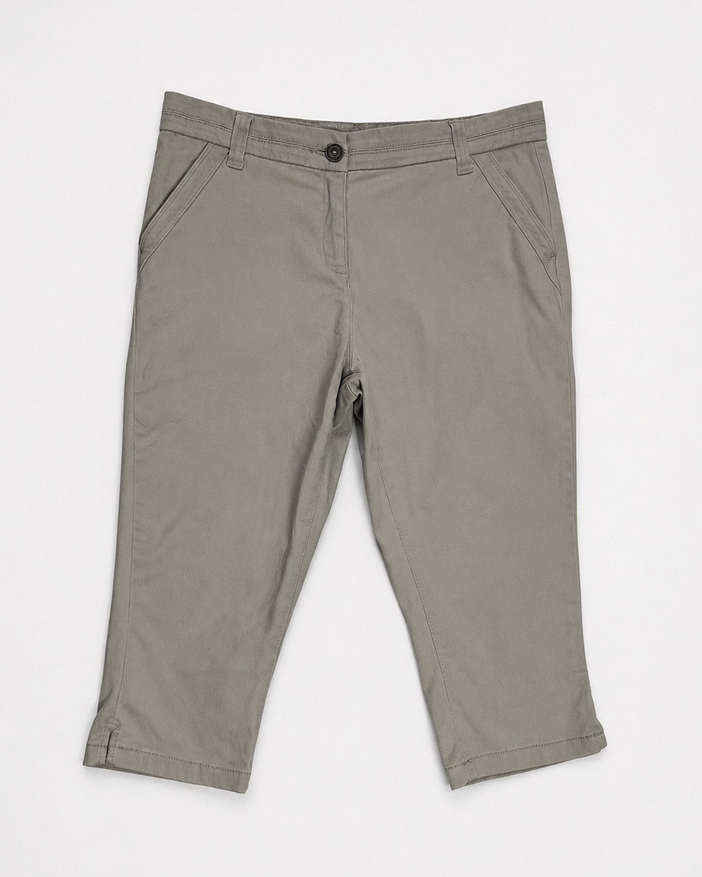 00's Mid Rise Capri Pants in Biege - W30