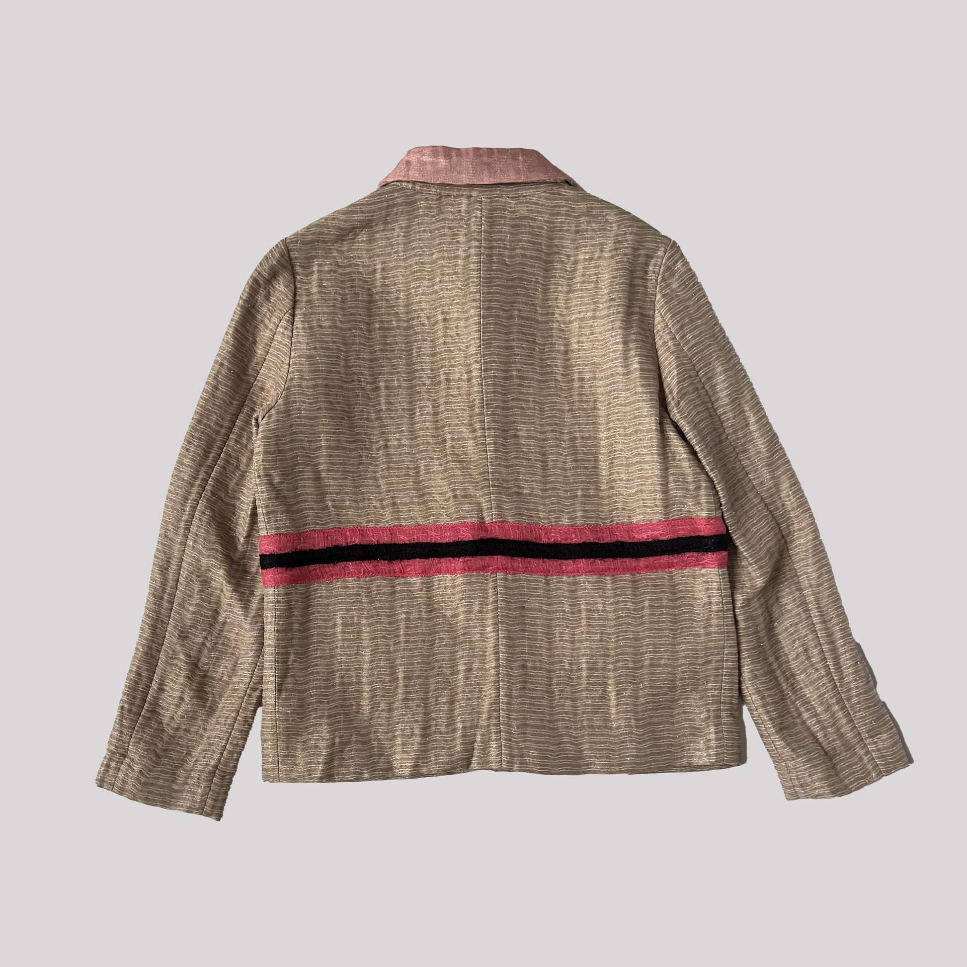 FW 2007 Miu Miu Runway Silk Jacket in Pink  - M 