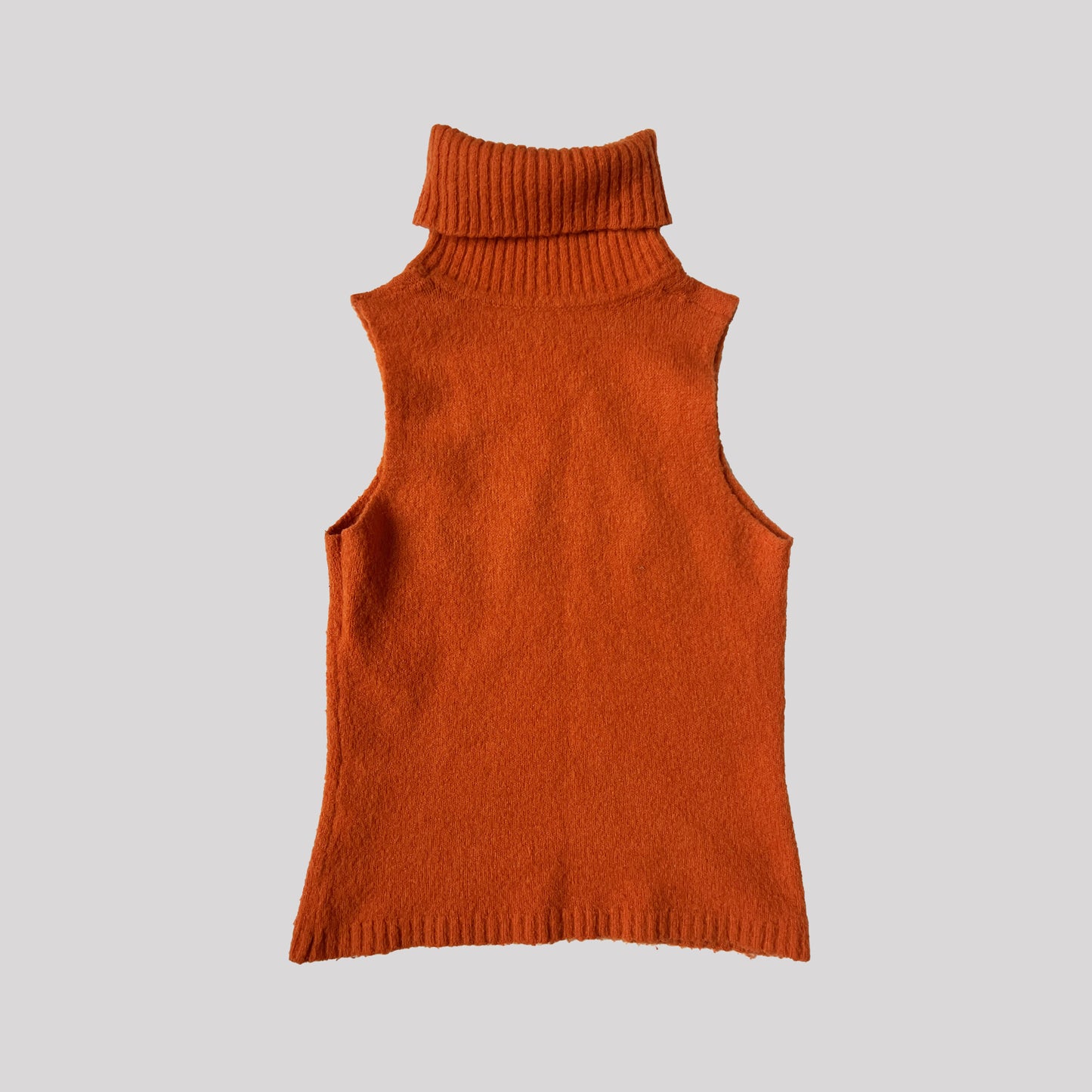 00's Mohair Two Piece Cardigan & Top in Orange - S