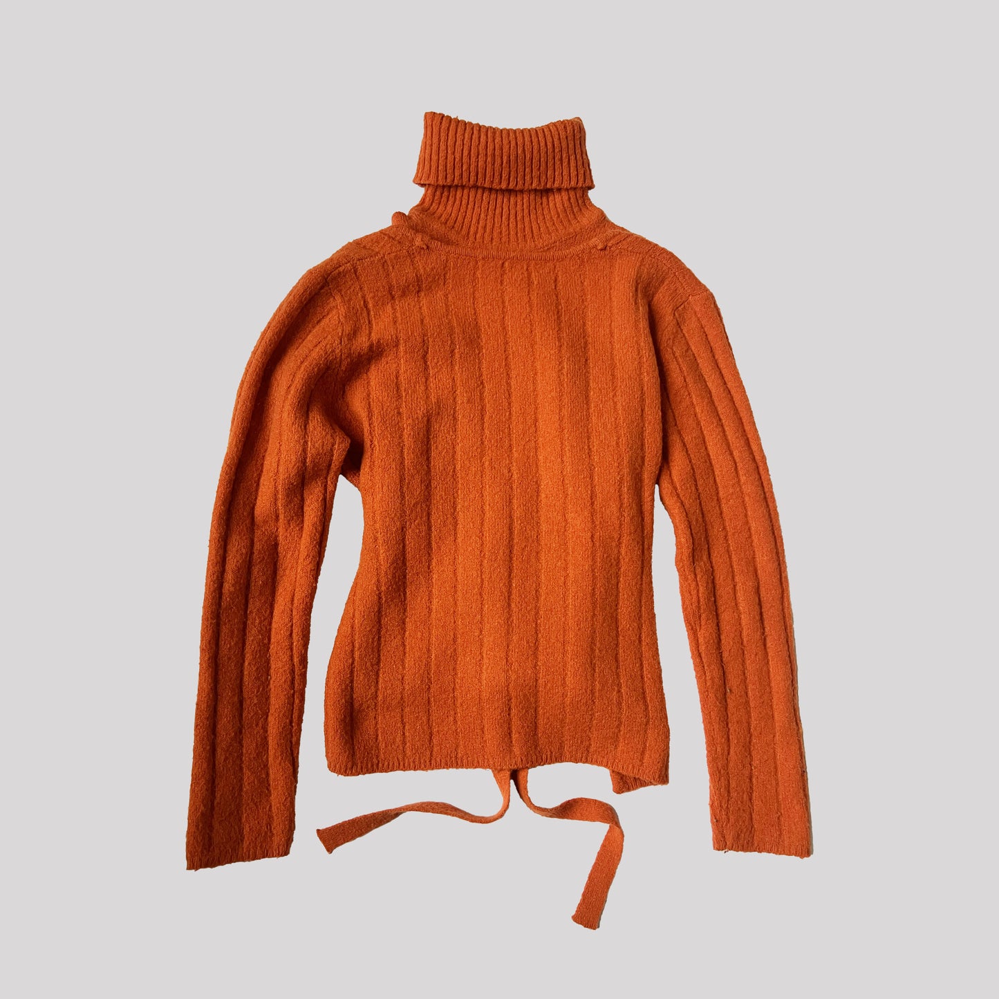 00's Mohair Two Piece Cardigan & Top in Orange - S
