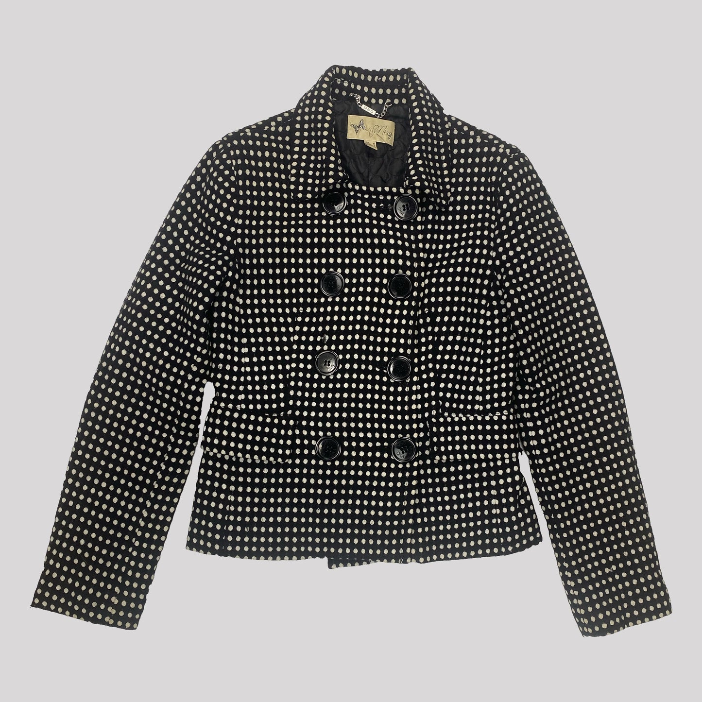 00's Polka Dot Double Breasted Jacket - S