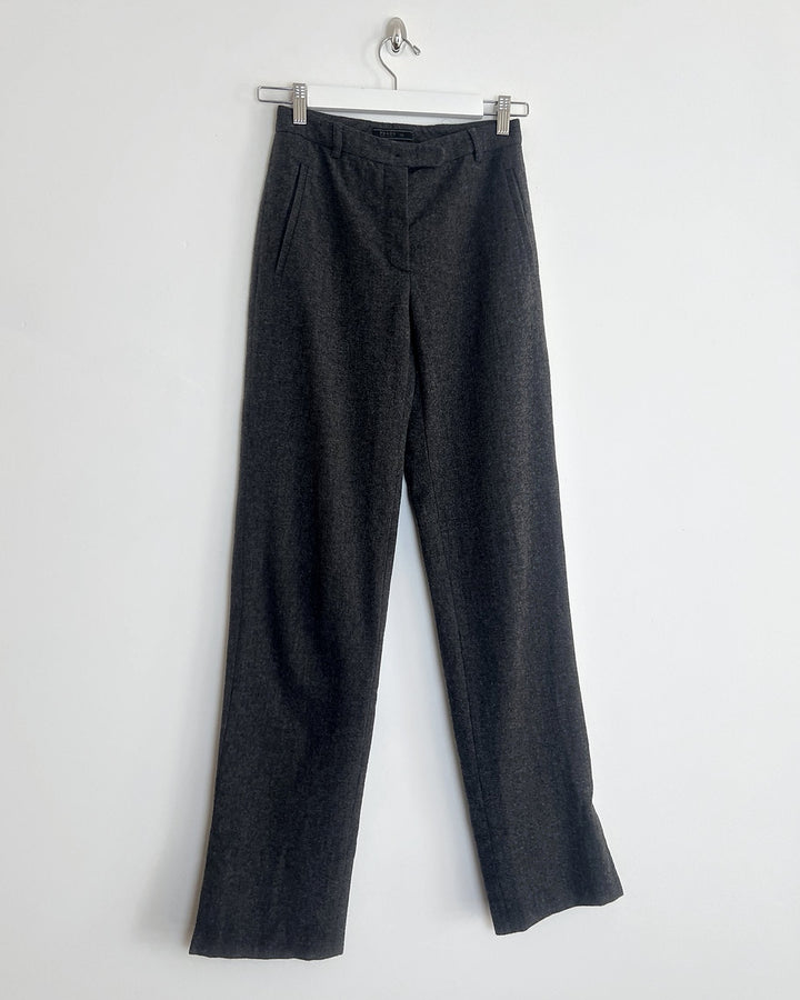90's Prada Cigarrete Trousers with Velcro Leg Hem - W24"