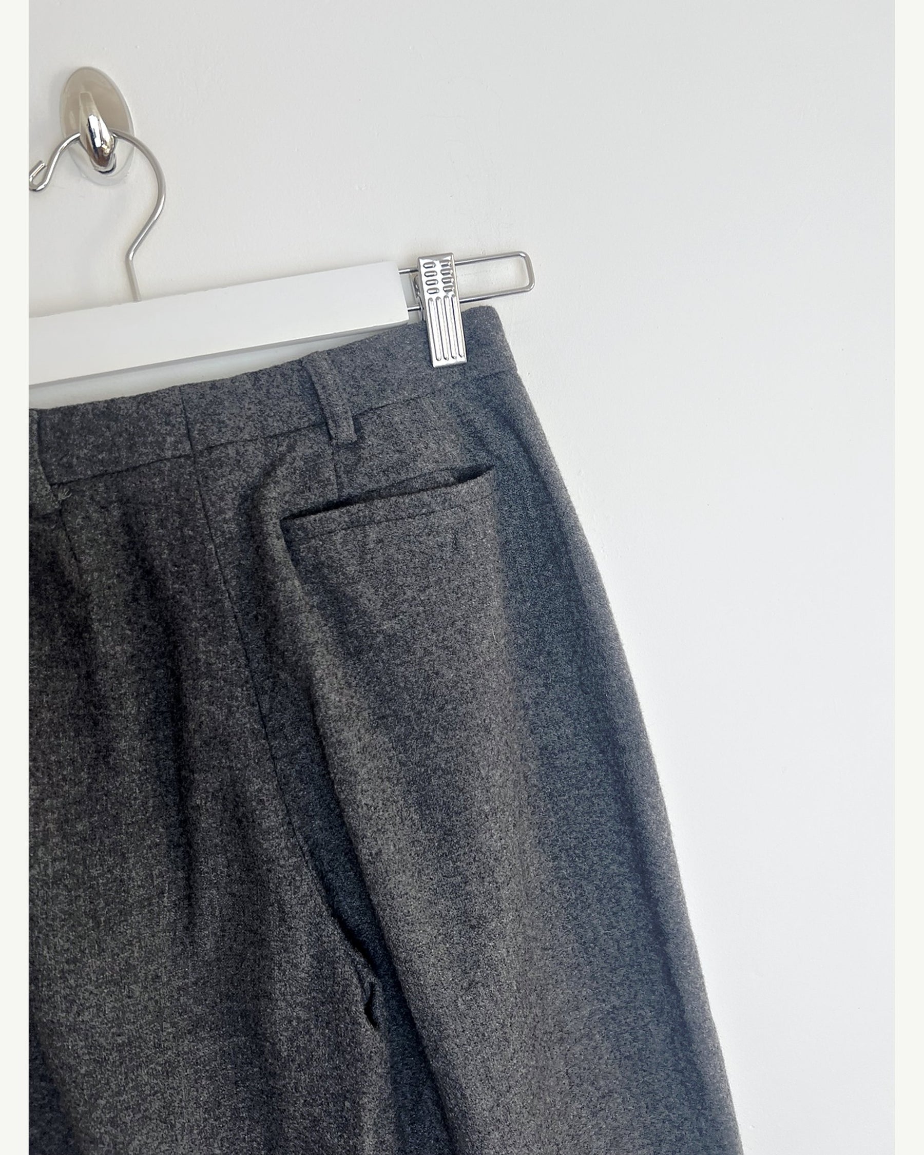 90's Prada Cigarrete Trousers with Velcro Leg Hem - W24"