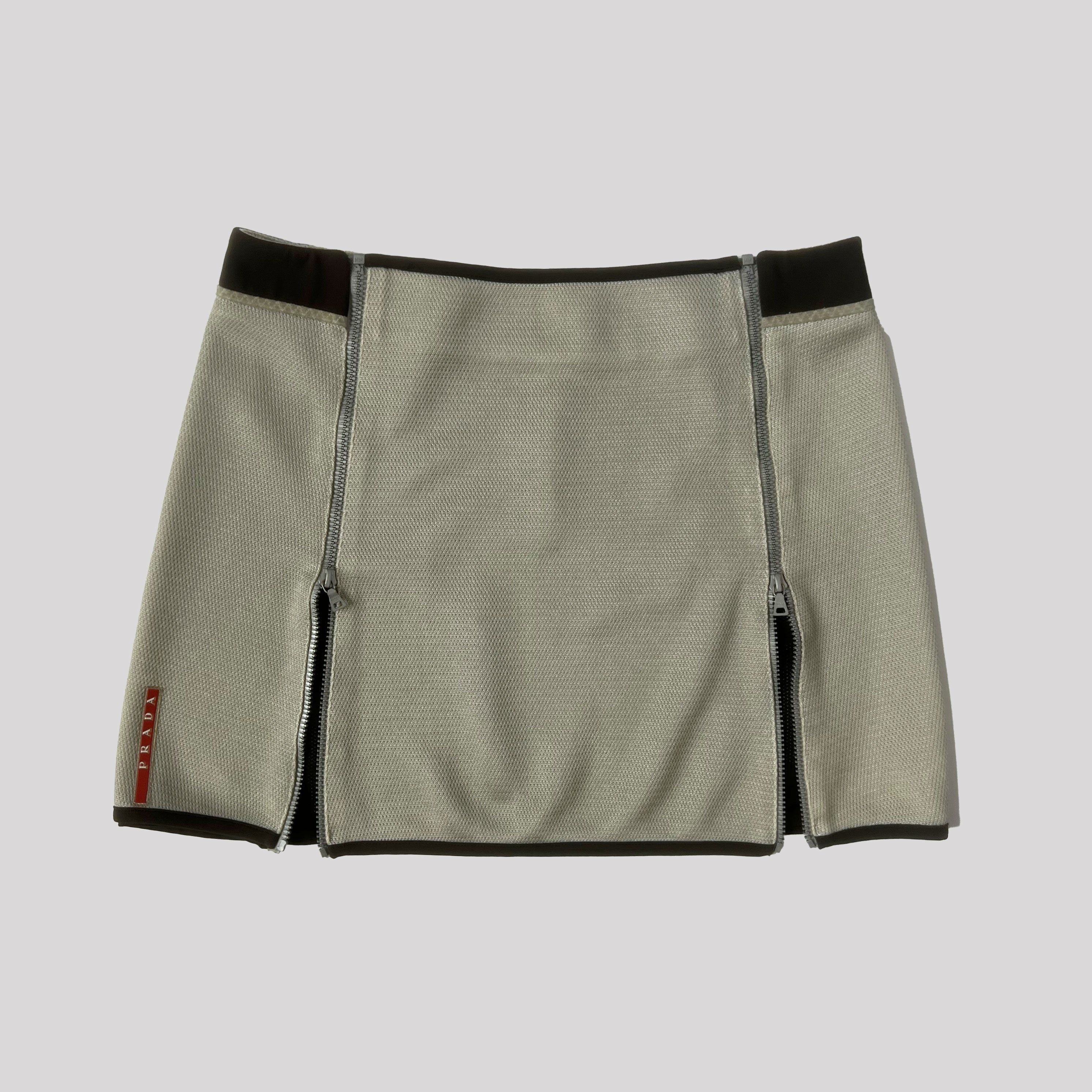 Prada Sport black skirt with zippers – sonomama sonomama