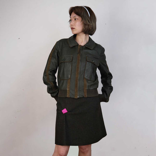 sportmax leather jacket 