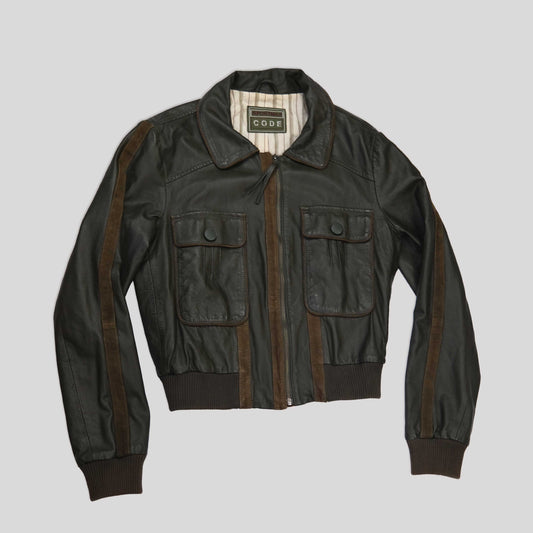 sportmax leather jacket 