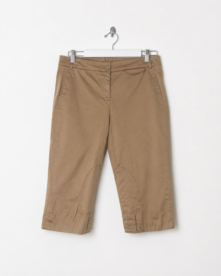 00's Jil Sander Capri Pants in Camel - W33"