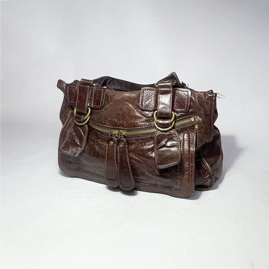 00's Chloé Bay Hobo Bag in Brown