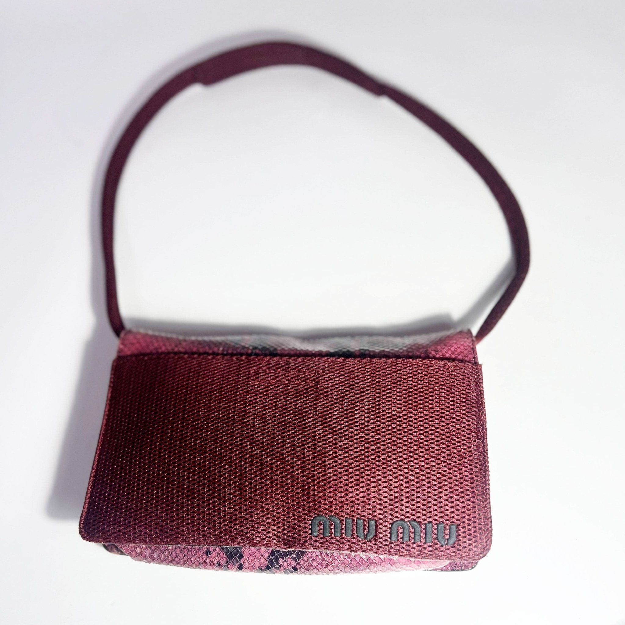 バッグ 2000s miu miu Archive Python Bag 2000s miu miu Archive Python Bag